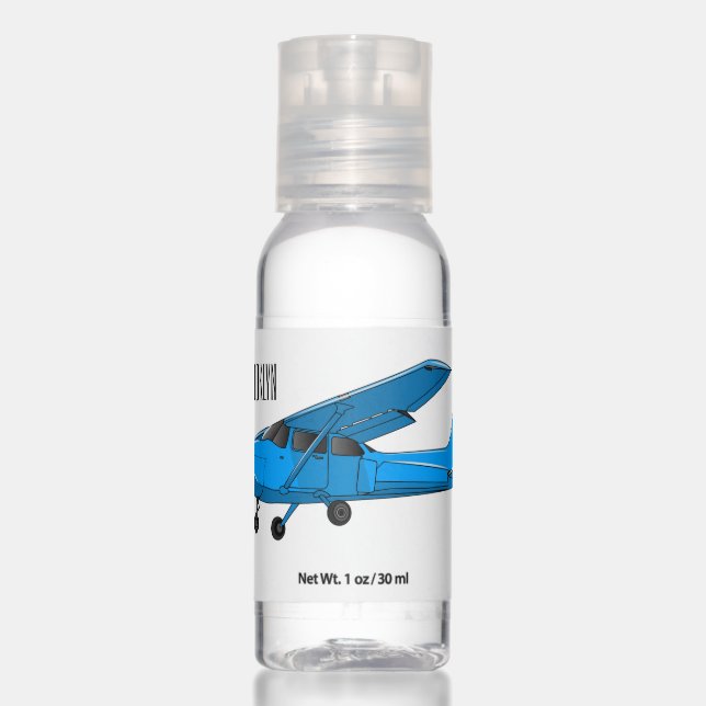 Fixed-wing aircraft cartoon illustration hand sanitizer (Front)
