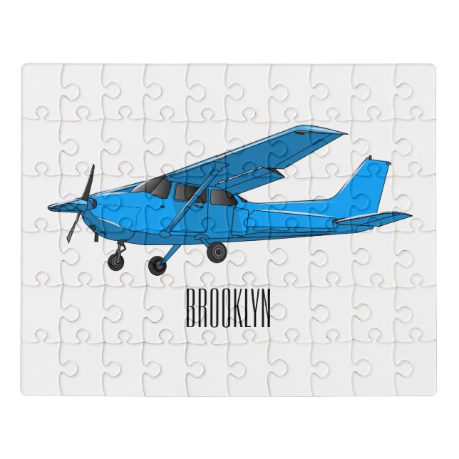 Fixed-wing aircraft cartoon illustration jigsaw puzzle (Puzzle Horizontal)