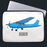Fixed-wing aircraft cartoon illustration laptop sleeve<br><div class="desc">Fixed-wing aircraft cartoon illustration</div>