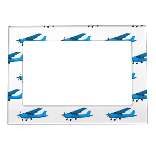 Fixed_wing aircraft cartoon illustration magnetic frame