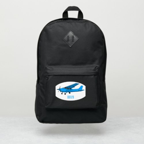 Fixed_wing aircraft cartoon illustration port authority backpack