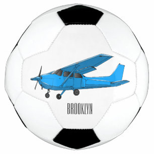 Fixed-wing aircraft cartoon illustration soccer ball