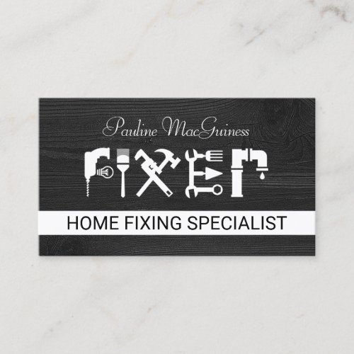 Fixer Handyman Odd Jobs Repair Business Card
