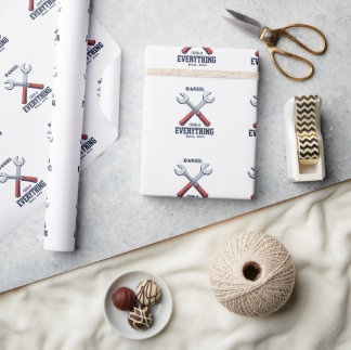 Fixer of Everything Since | Custom Father's Day Wrapping Paper