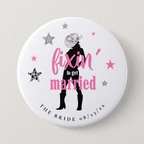 Fixin The Bride Disco Bachelorette ID925 Button