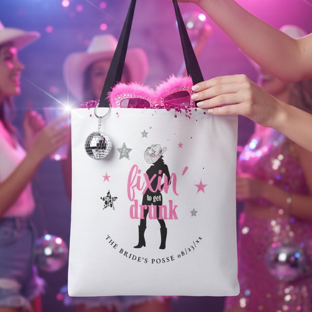 Fixin' The Posse Disco Bachelorette ID925 Tote Bag (Creator Uploaded)