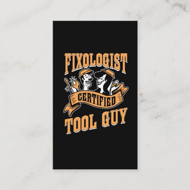 Fixologist Workshop Mechanic Husband Carpenter Business Card (Front)