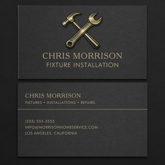 Fixture Installation Professional  Business Card (Creator Uploaded)