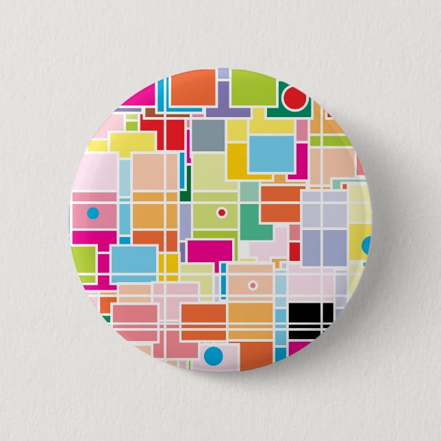 Fizz Geometry Pinback Button (Front)
