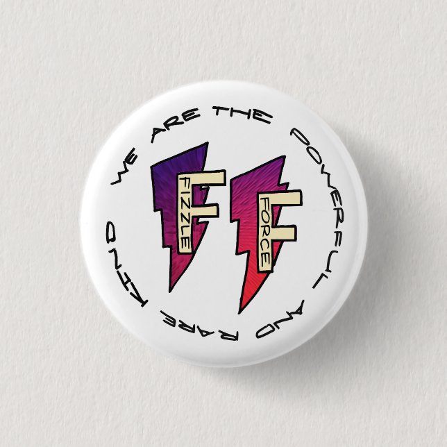 Fizzle Force Logo Button (Front)