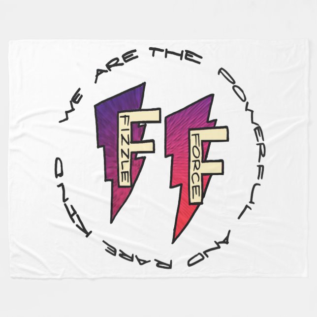 Fizzle Force Logo Fleece Blanket (Front (Horizontal))