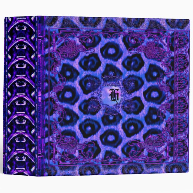 Fizzle Fun Monogram 3 Ring Binder (Front/Spine)