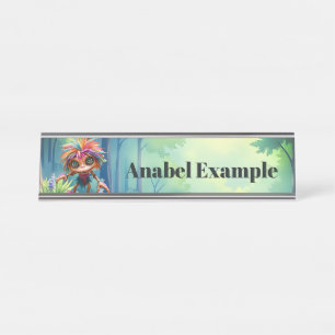 Fizzwiggle the Rainbow Mischief Sprite Desk Name Plate
