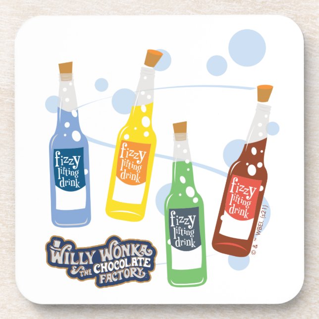 Fizzy Lifting Drink Graphic Beverage Coaster (Front)