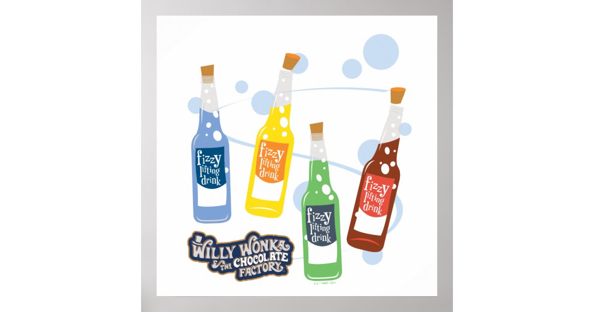 Fizzy Lifting Drink Graphic Poster | Zazzle