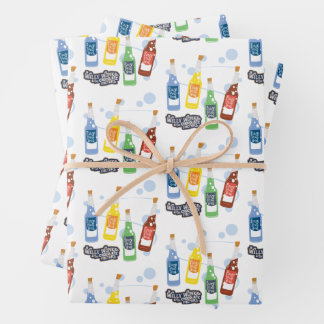 Fizzy Lifting Drink Graphic Wrapping Paper Sheets