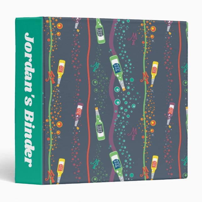 Fizzy Lifting Drink Pattern 3 Ring Binder (Front/Spine)