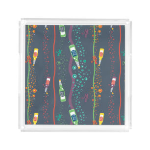 Fizzy Lifting Drink Pattern Acrylic Tray