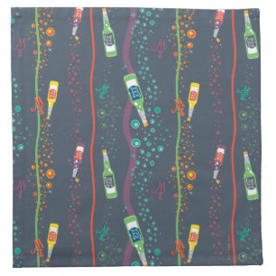 Fizzy Lifting Drink Pattern Cloth Napkin