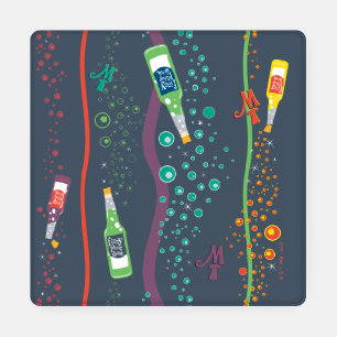 Fizzy Lifting Drink Pattern Coaster Set