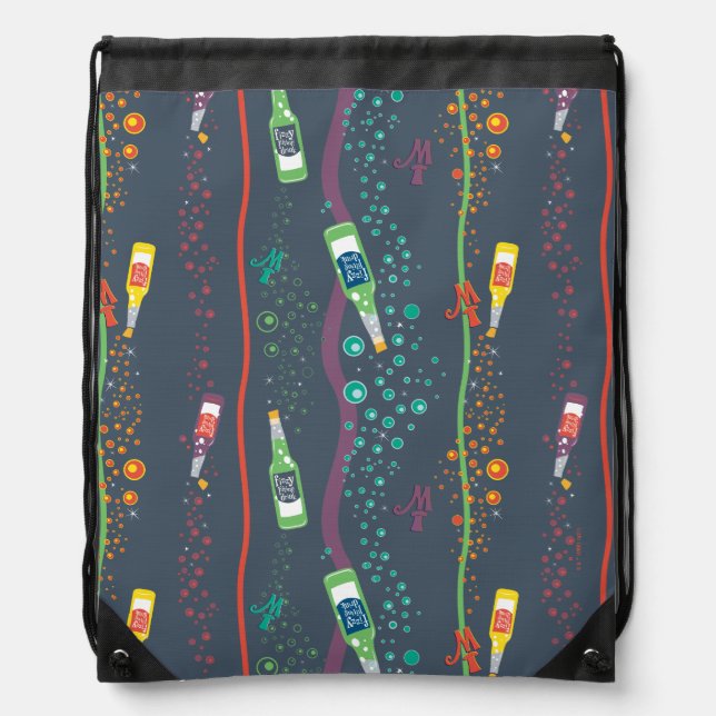 Fizzy Lifting Drink Pattern Drawstring Bag (Front)