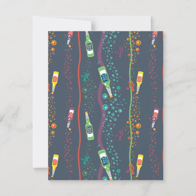 Fizzy Lifting Drink Pattern Note Card (Front)