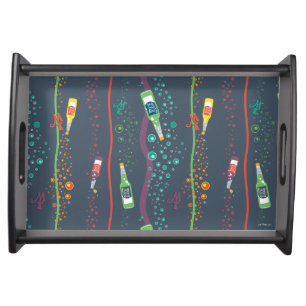 Fizzy Lifting Drink Pattern Serving Tray