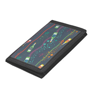 Fizzy Lifting Drink Pattern Tri-fold Wallet