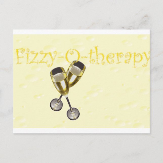 Fizzy-o-therapy Bubbles Postcard (Front)