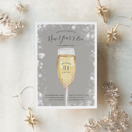 Fizzy Pop  New Years Eve Party Invitation