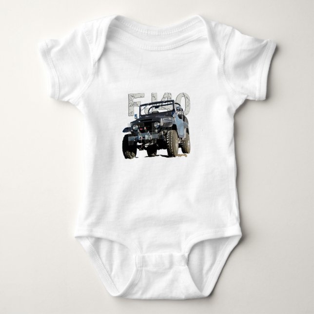 FJ40 Landcruiser Apparel Baby Bodysuit (Front)