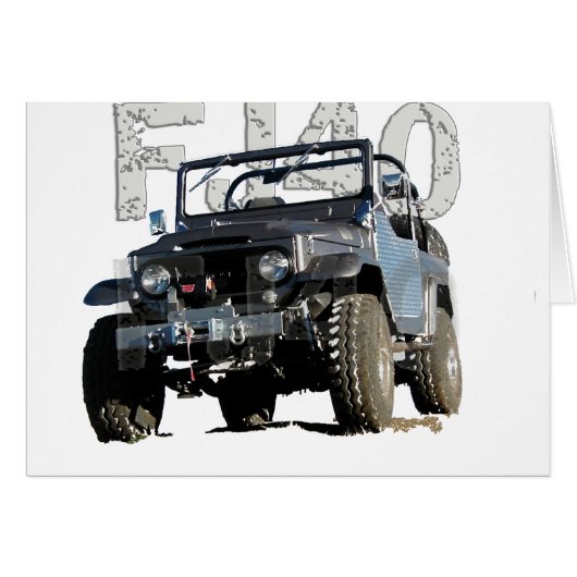 FJ40 Landcruiser Apparel Cards (Front Horizontal)