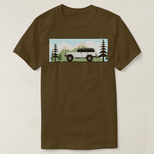 fj80 Land Cruiser retro  T-Shirt (Design Front)