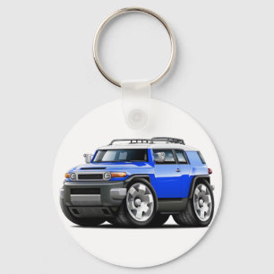 Fj Cruiser Blue Car Keychain