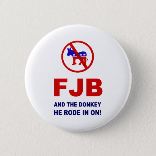 FJB and the donkey he rode in on Button