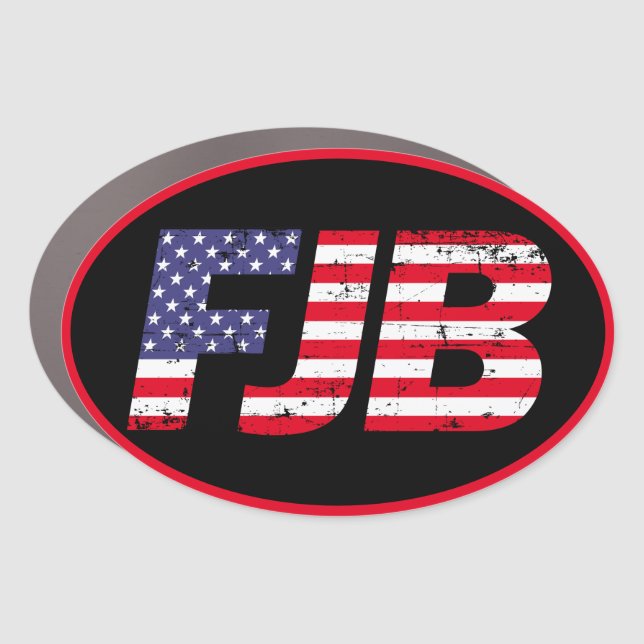 FJB F joe Biden funny anti Biden pro trump 2024 Car Magnet (Front)