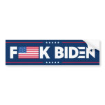 FJB funny anti Biden pro Trump American flag  Bumper Sticker