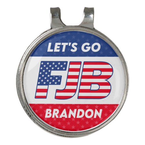 FJB Lets Go Brandon funny anti joe Biden Golf Hat Clip