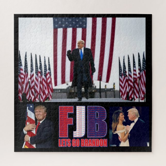 FJB - Lets Go Brandon - President Trump Jigsaw Puzzle (Vertical)