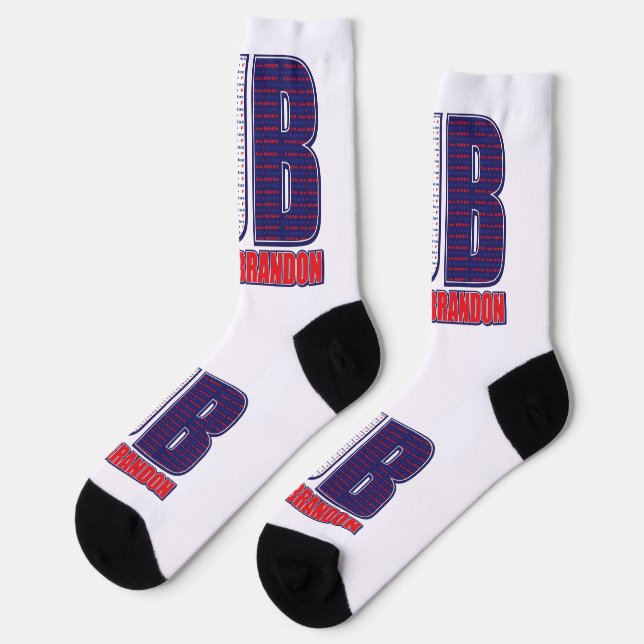 FJB Lets Go Brandon Socks (Left)