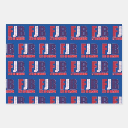 FJB _ Lets Go Brandon Wrapping Paper Sheets