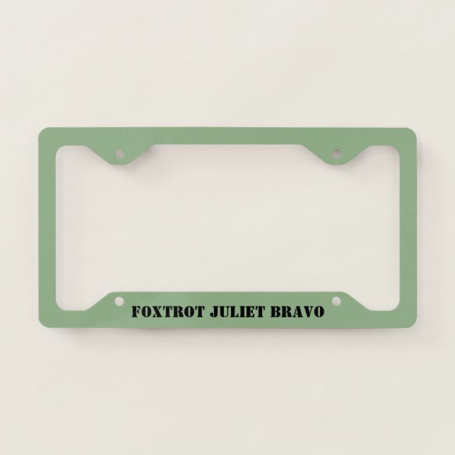 #fjb license plate frame (Front)