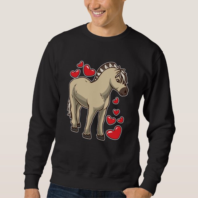 Fjord Horse Gift Idea Sweatshirt (Front)