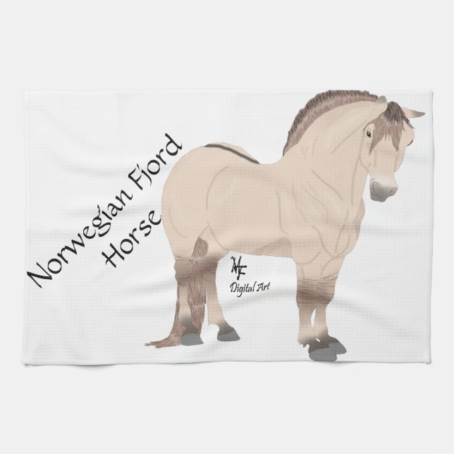 Fjord Horse Kitchen Towel (Horizontal)