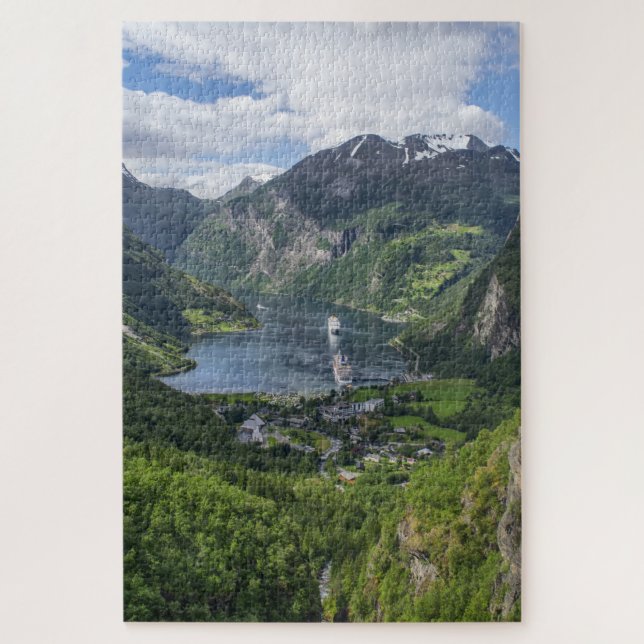 Fjord Norway Landscape Jigsaw Puzzle (Vertical)