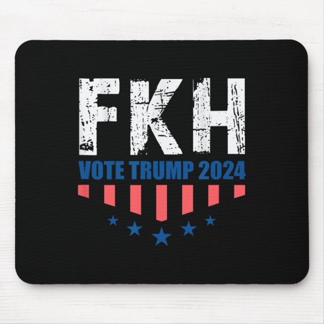 Fkh Trump 2024 Foxtrot Kilo Hotel Funny  Mouse Pad (Front)