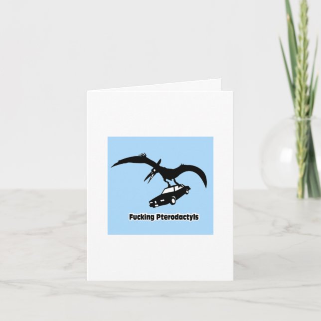 FKN Pterodactyl Greeting Card (Front)