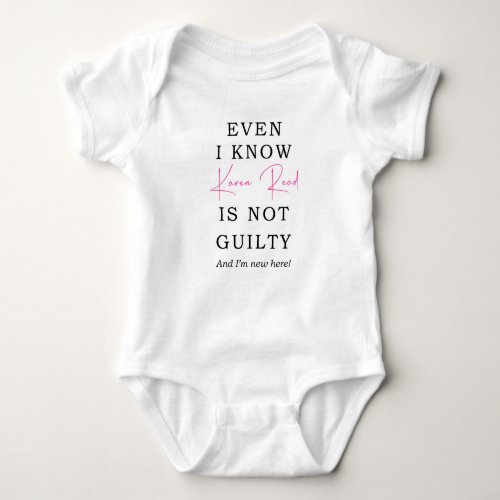 FKR Free Karen Read Baby Bodysuit