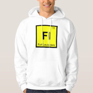 Fl - Fort Lauderdale Florida Chemistry Symbol Hoodie