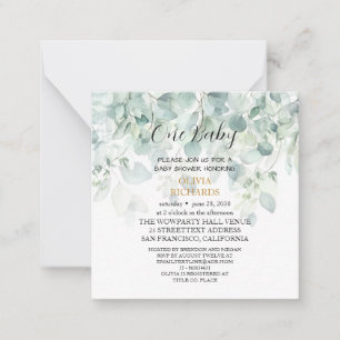 Fl oral Baby Shower Invitation
